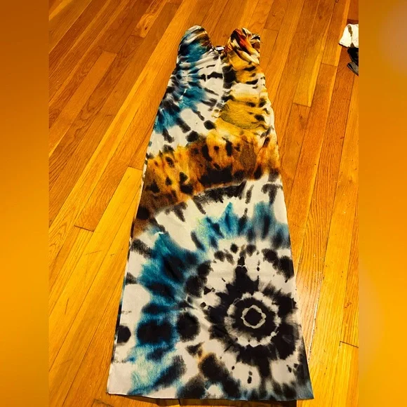 ZARA NWOT,never worn/elegant/boning by bosom ,adjustable/brown slip underneath - Picture 1 of 3